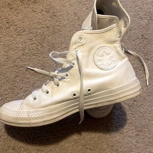 White Converse High Tops